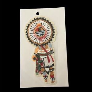 VTG Kachina TAWA (SUN KACHINA) Embroidery Applique #105 Native American